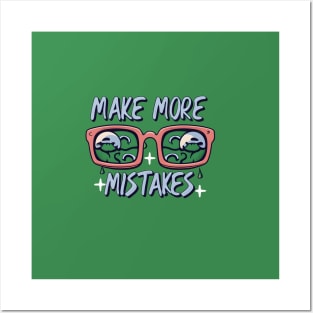 Make More Mistakes: Vibrant Summer Vibes with Sunglasses Posters and Art